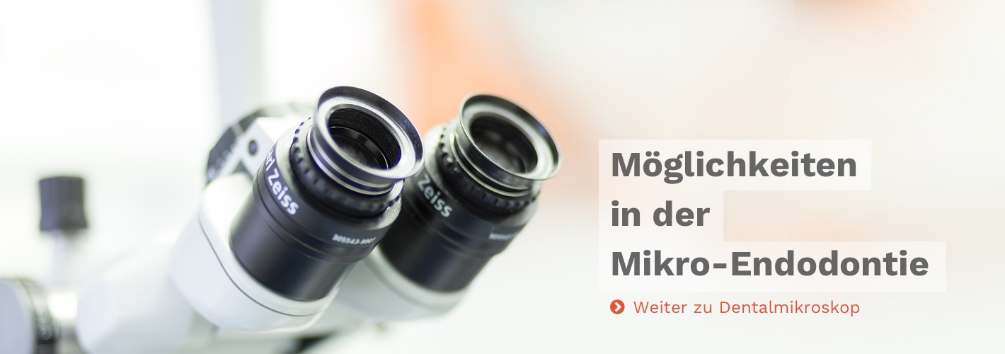 Mit den Mikroskop Wurzelbehandlung in Berlin